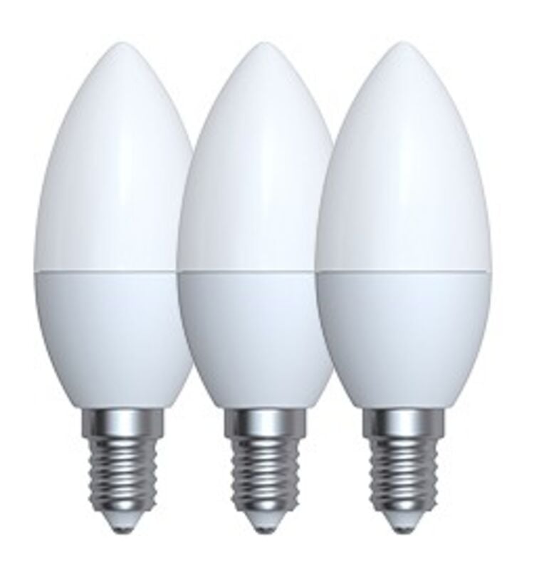 Trio LED-kynttilälamppu E14 4W 320lm 3000K 3-pack