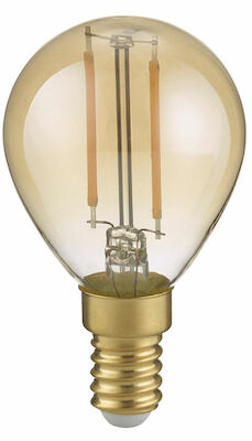 Trio LED-lamppu E14 filament vakiokupu 2W 225 lm 2700K ruskea