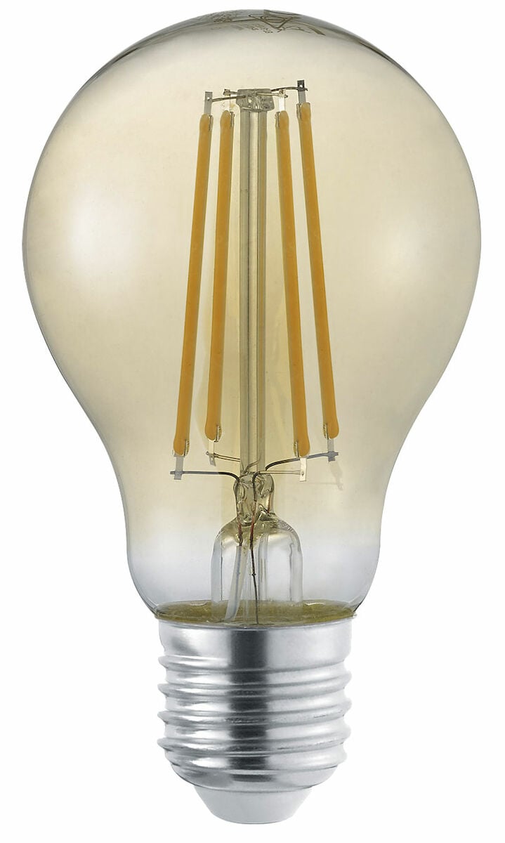 Trio LED-lamppu E27 filament vakiokupu 4W 470 lm 3000K ruskea 2-pack