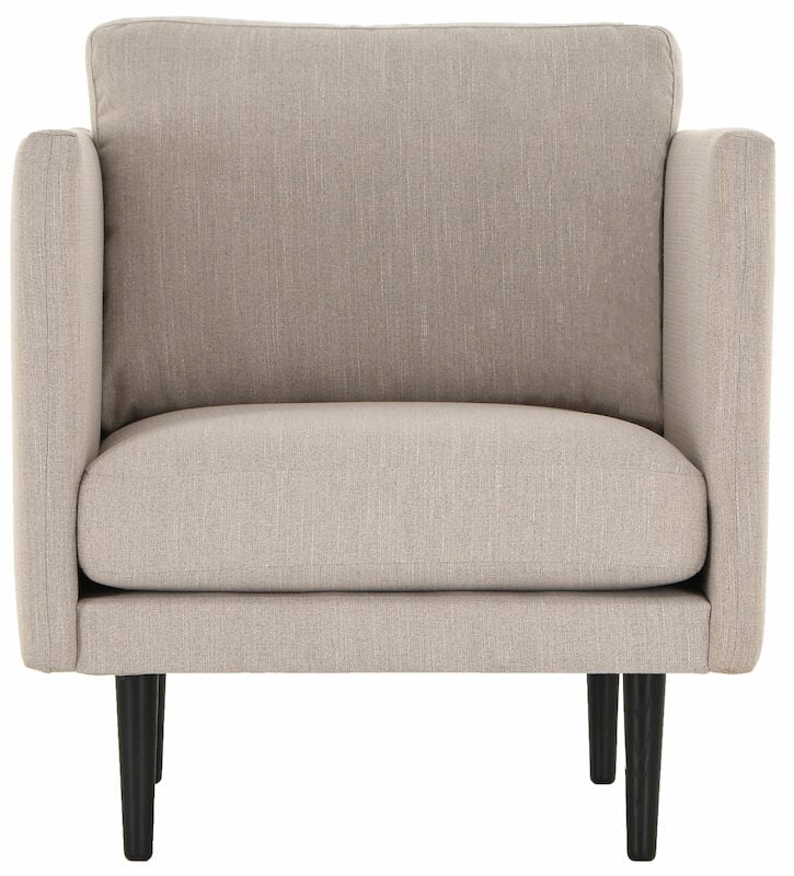 Kajo nojatuoli hiekka Ronda 09, mustat jalat