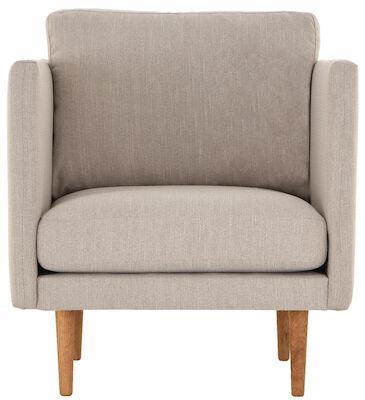 Kajo nojatuoli hiekka Ronda 09, mustat jalat