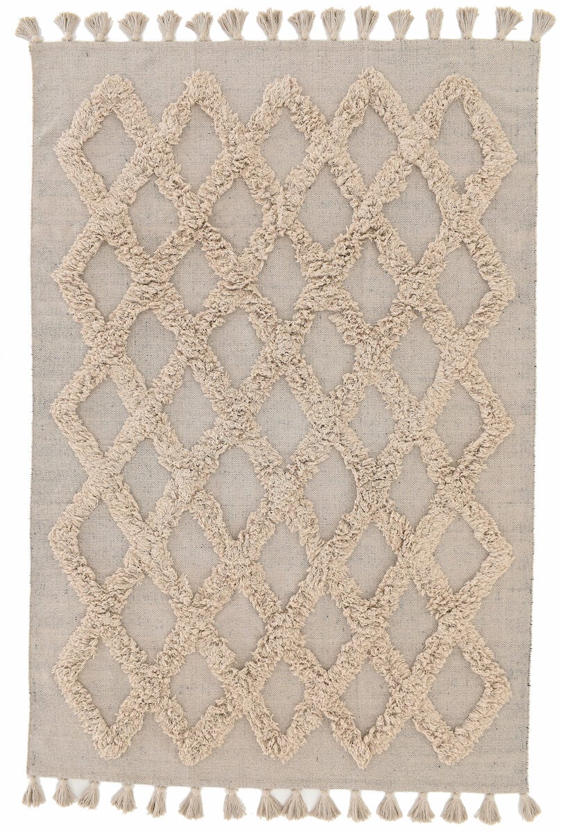 Veke Dyyni puuvillamatto 160×230 cm beige