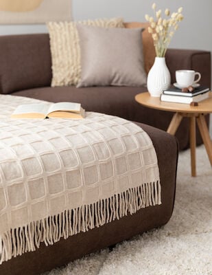 Toivo torkkupeitto 130x170 cm hiekka