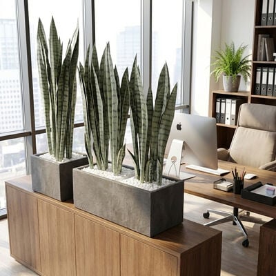 Sansevieria anopinkieli tekokasvi nippu vihreä