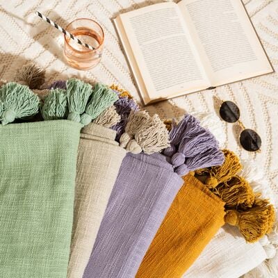 Tuisku torkkupeitto 125x150 cm vaaleanvihreä