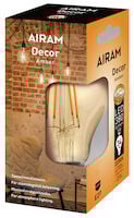 Airam Led-lamppu DECFG A60 822 360lm E27 AM