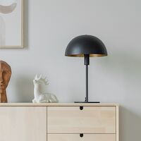 Lucide Siemon pöytävalaisin Ø25 cm musta