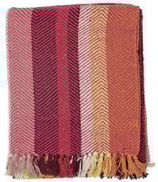 Bloomingville Amra torkkupeitto 150x130 cm punainen