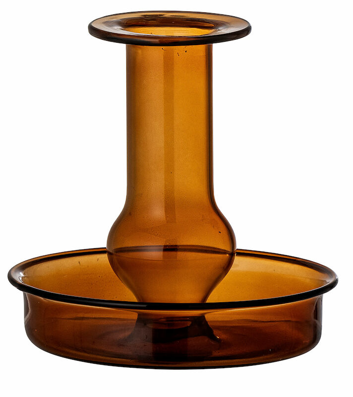 Bloomingville Quinn kynttilänjalka Ø9,5x9 cm ruskea
