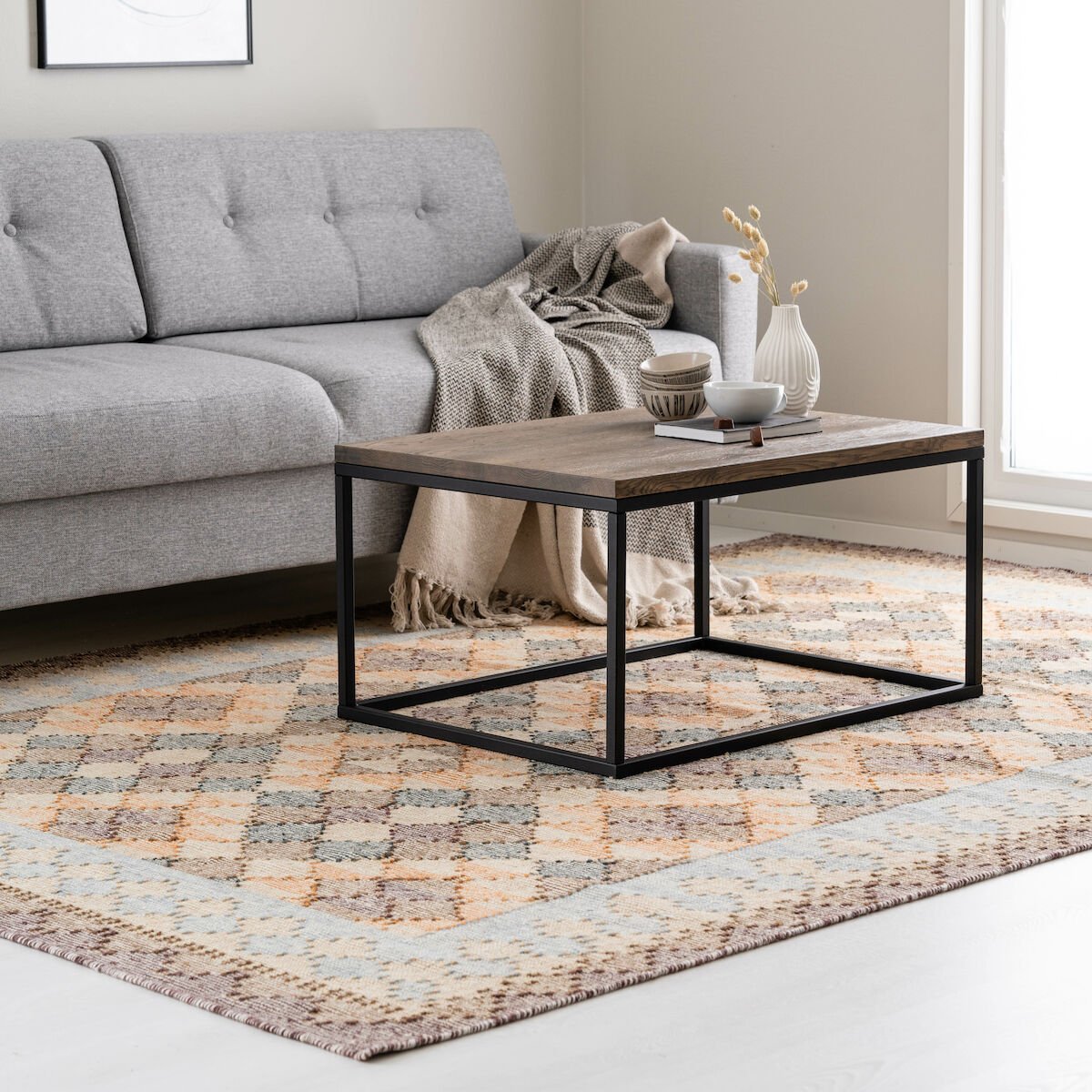 Pallas villamatto 200×290 cm beige/ruskea