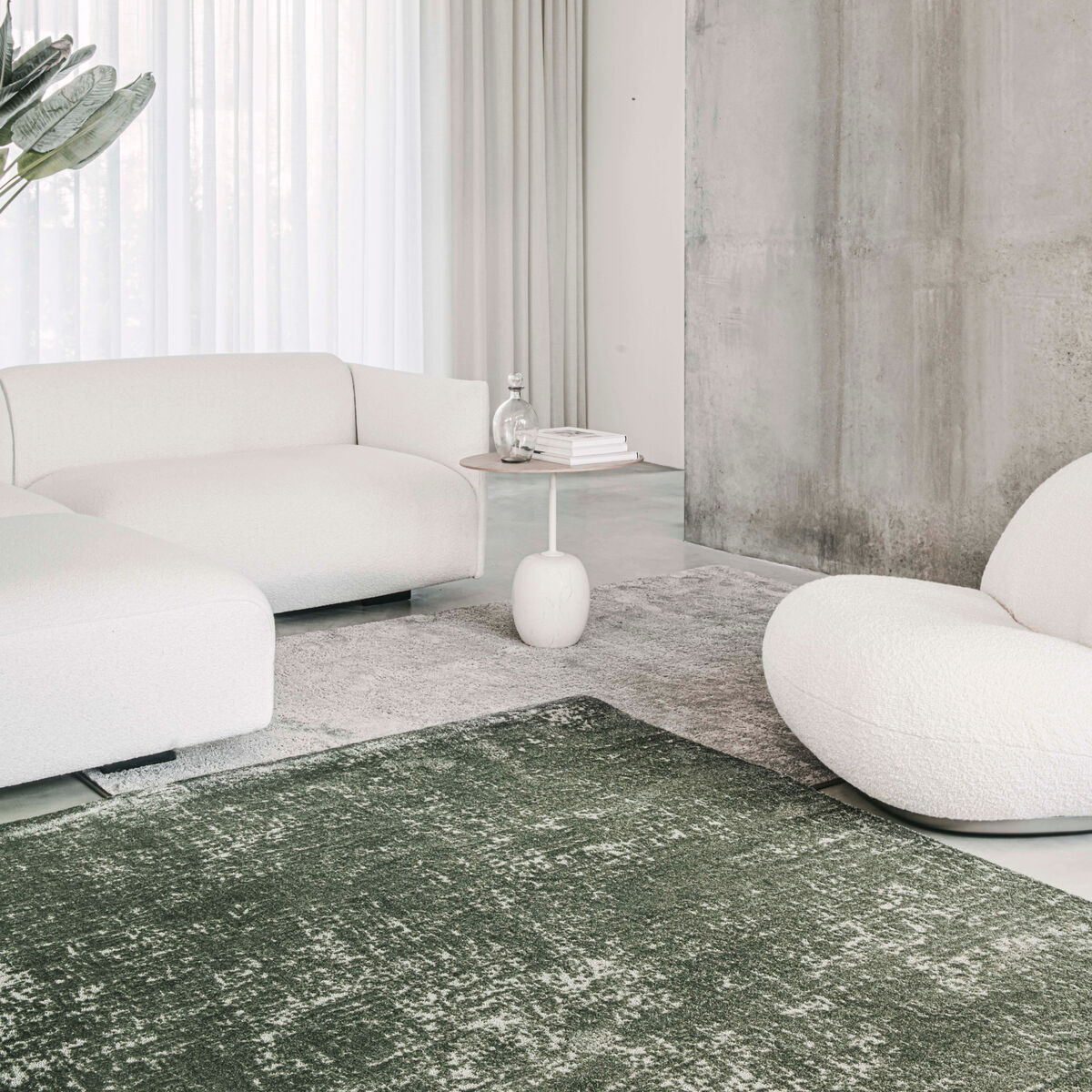 VM Carpet Basaltti matto 80x300 cm vihreä