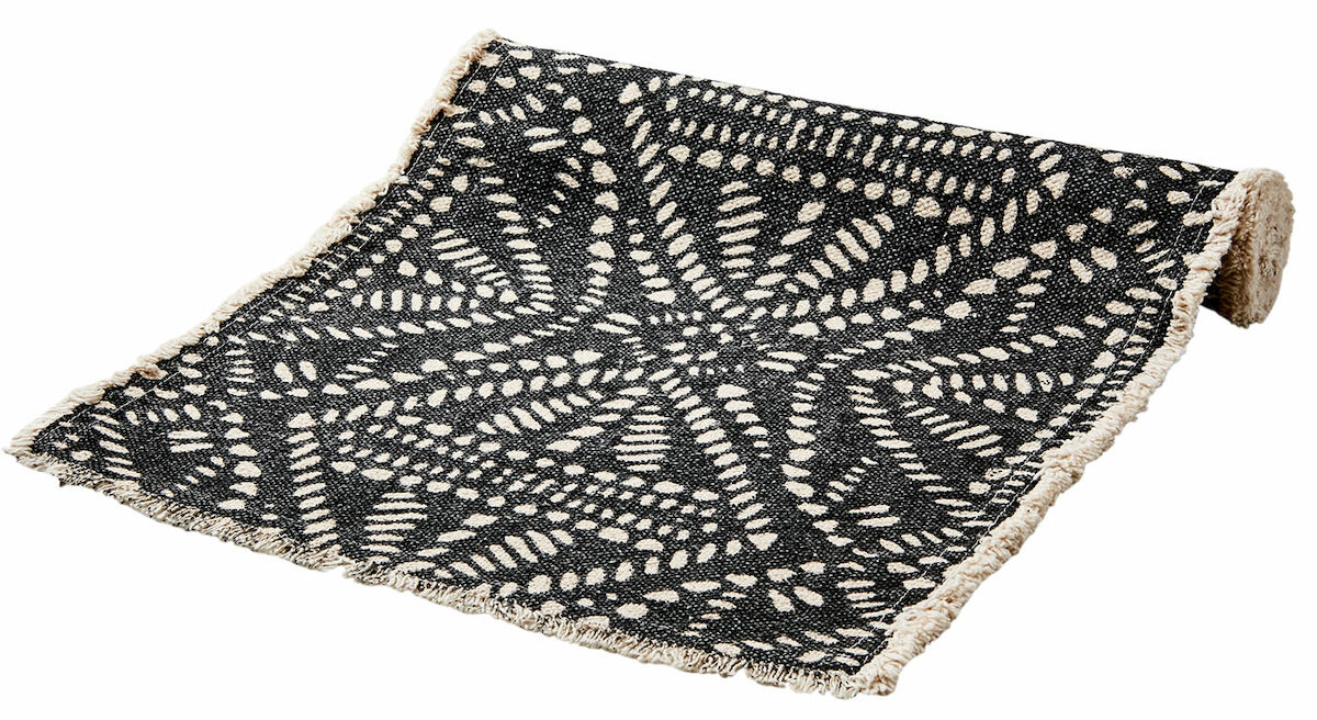 Affari Fernando kaitaliina 40×140 cm luonnonväri/musta kuviollinen
