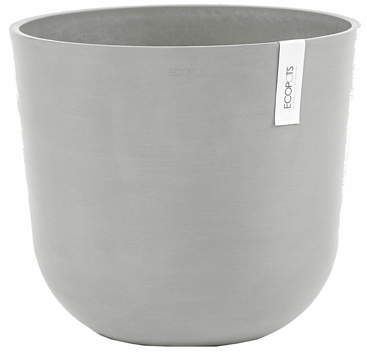 Ecopots Oslo ruukku 35 cm valkoharmaa