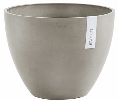 Ecopots Antwerpen ruukku Ø30 cm valkoharmaa