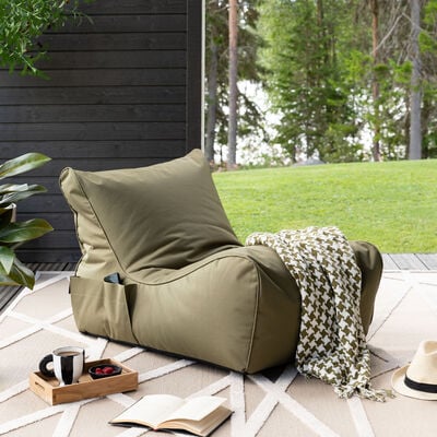 Jade säkkituoli vaaleanharmaa