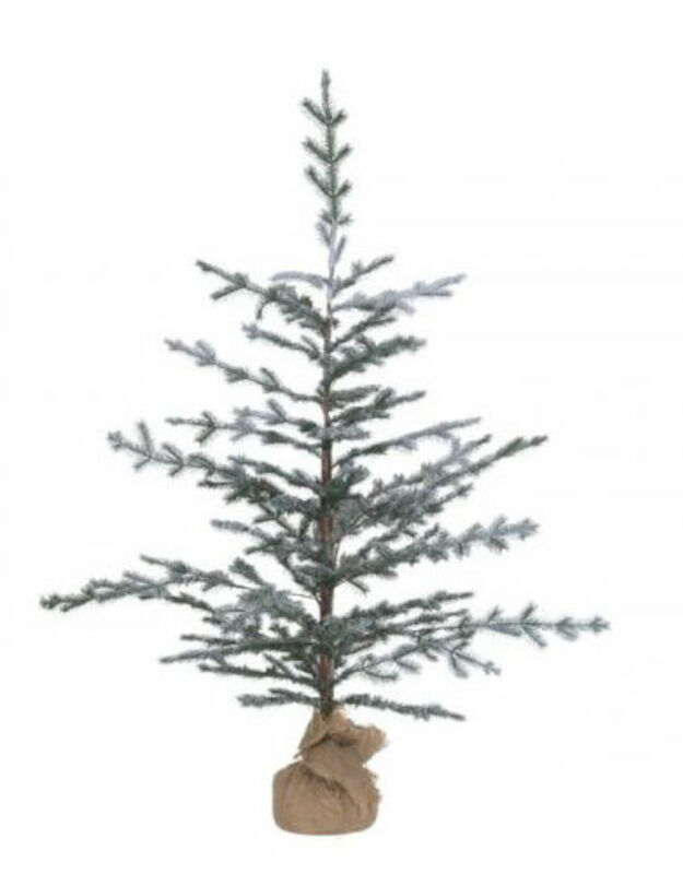 Winteria luminen kuusi juuttiruukussa