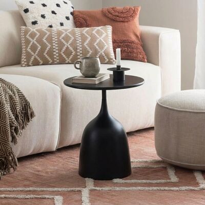 4Living Rene pyöreä sivupöytä Ø40 cm musta