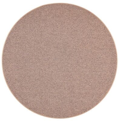 VM Carpet Tweed matto 200 cm pyöreä 42 vaaleanruskea kantti 5978