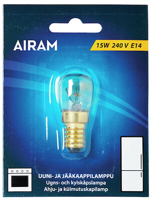 Airam uuni-/jääkaappilamppu E14 15 W 80 lm 2700K