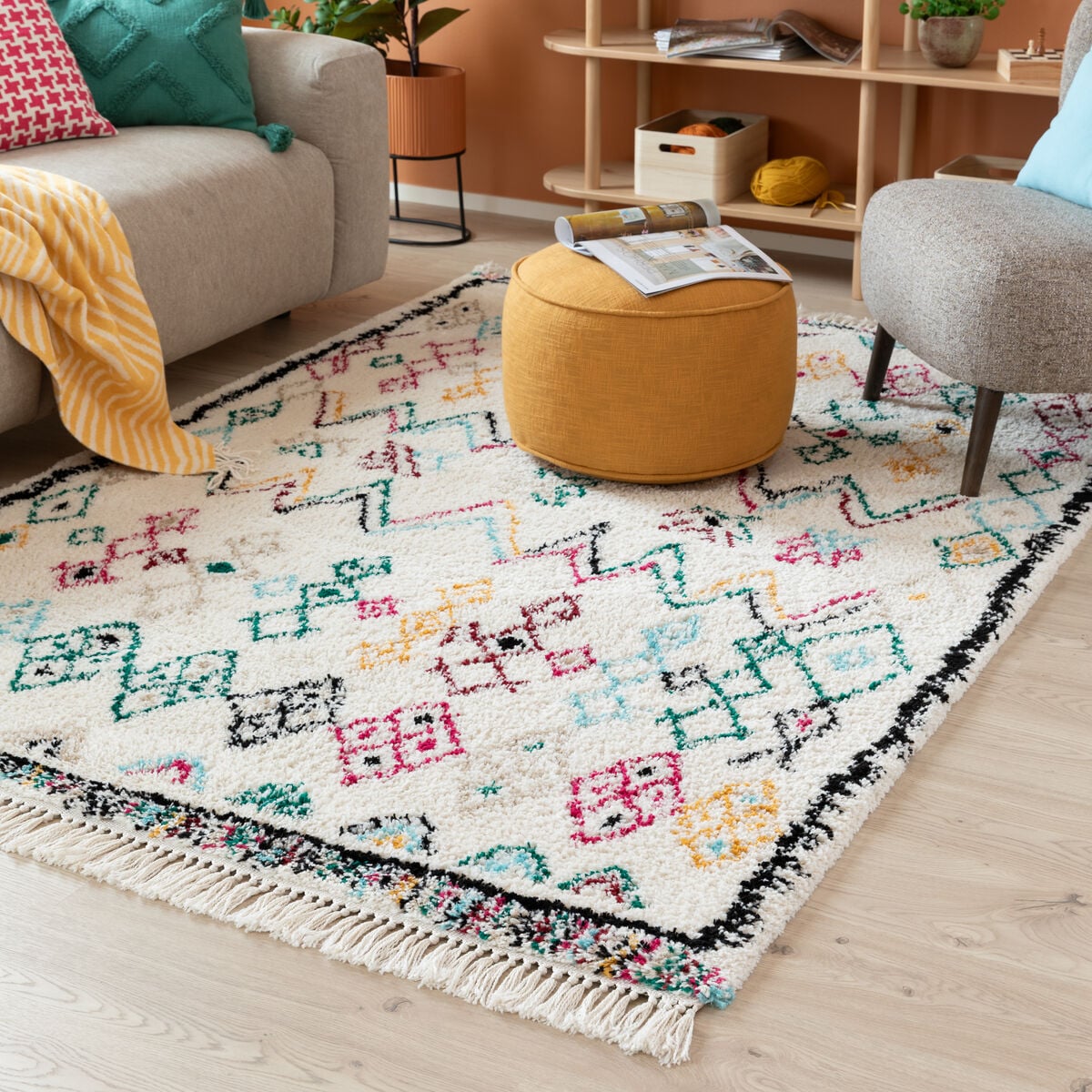 Agadir matto 200x290 cm kerma/multi