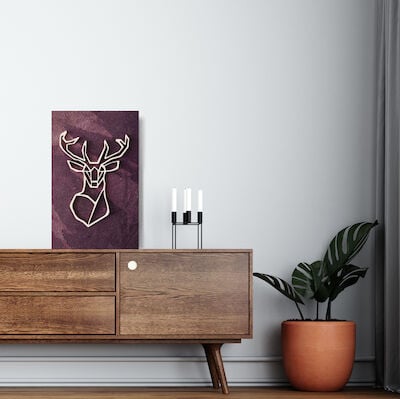 Koivuiset Peura akustiikkataulu 36x56 cm tuulihaukka