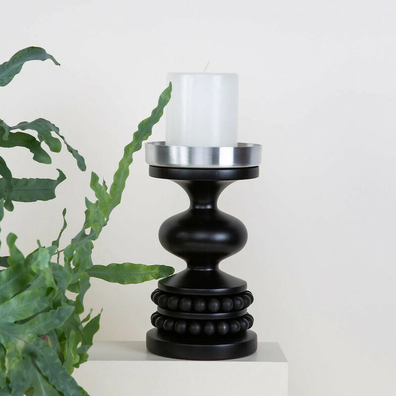 Aarikka Keisarinna kynttilänjalka 22 cm musta