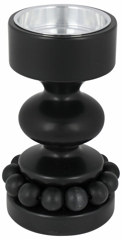 Aarikka Prinssi kynttilänjalka 12 cm musta