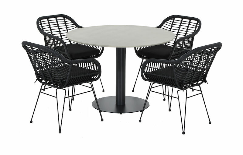 Envy Hector-House Nordic Trieste 4-hengen pyöreä ruokailuryhmä ha/mu