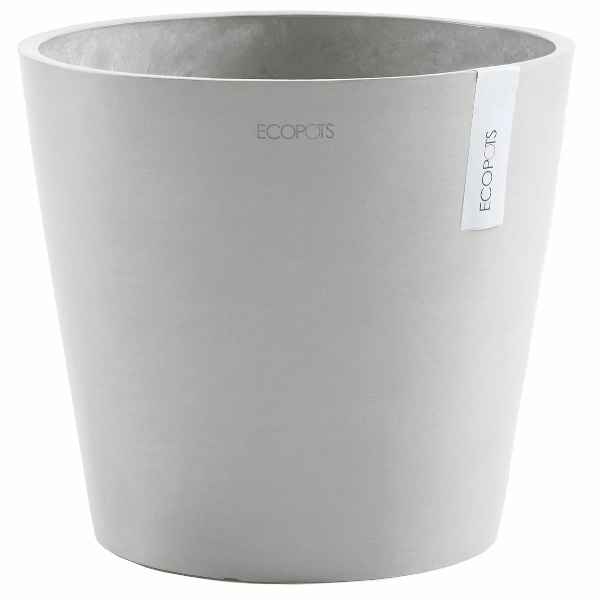 Ecopots Amsterdam ruukku 30 cm valkoharmaa