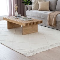 Sointu villamatto luonnonvalkoinen