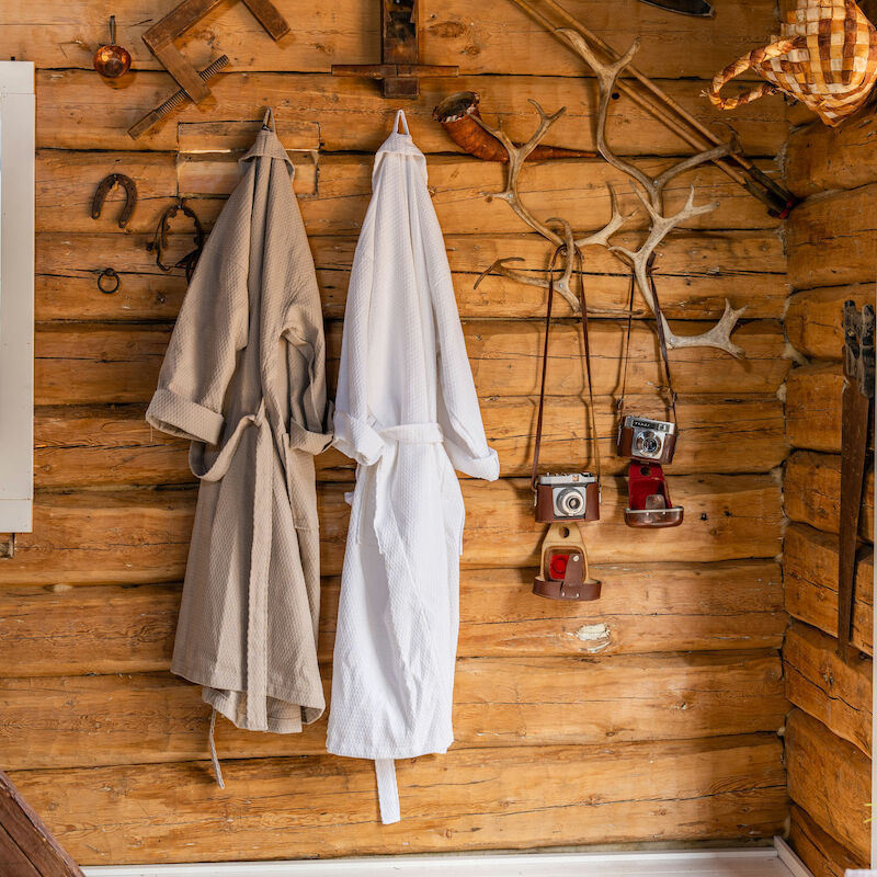 Tokio kylpytakki S/M maitokahvi