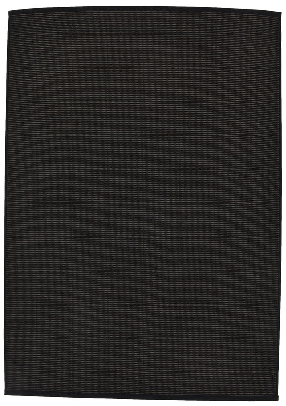 Tuulia puuvilla/paperinarumatto musta/valkoinen