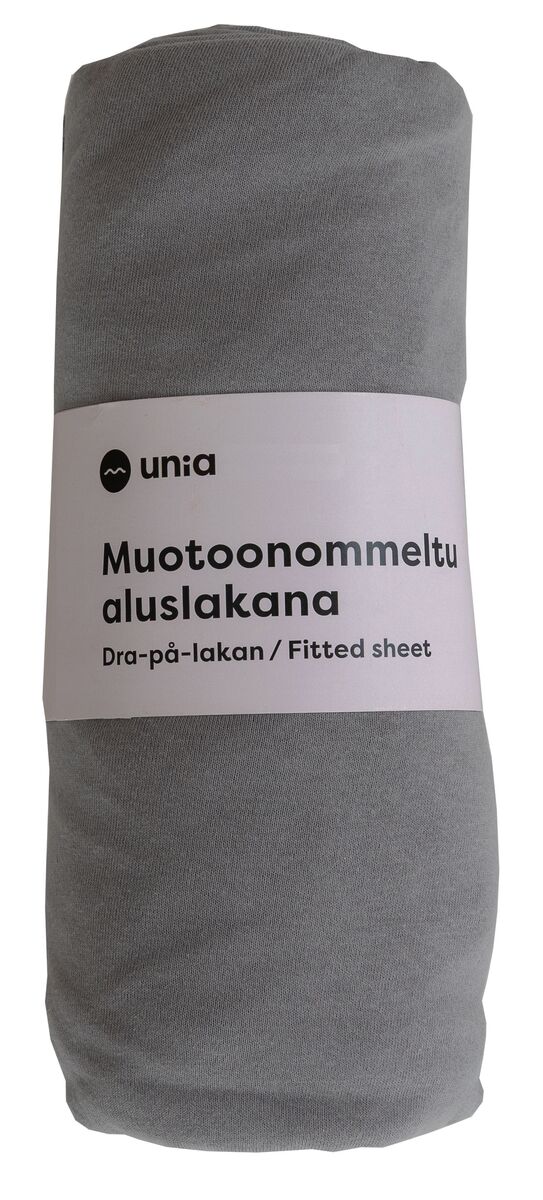 Unia Kuura muotoonommeltu aluslakana 160x200+30 cm  harmaa