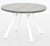 Lana pyöreä lankkupöytä Ø115 cm savunharmaa/valkoinen