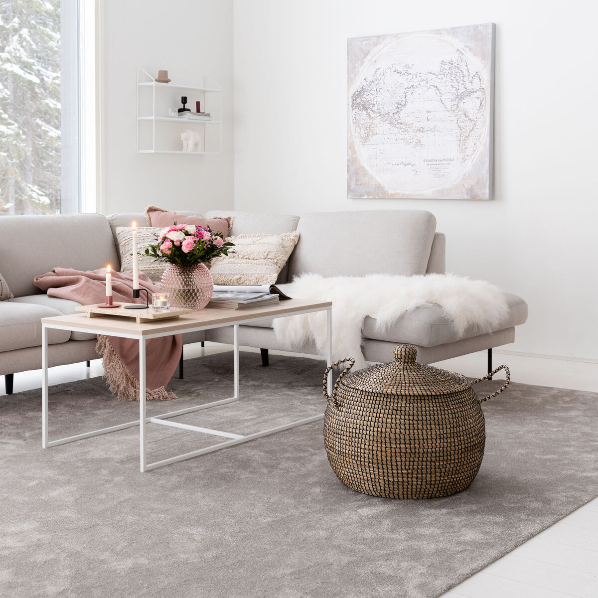 Grey carpet