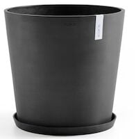 Ecopots Amsterdam aluslautanen 50 cm tummanharmaa