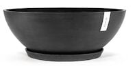 Ecopots Amsterdam aluslautanen 50 cm tummanharmaa