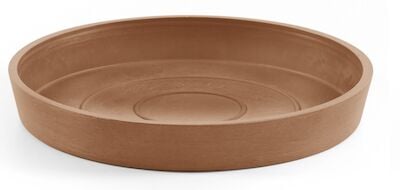 Ecopots Amsterdam aluslautanen 50 cm valkoharmaa