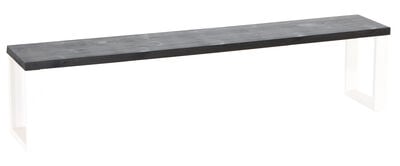 Honka penkki 195x35 cm metallijalalla musta/musta