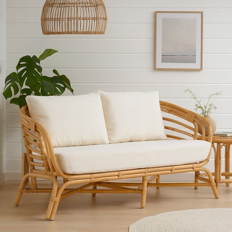 Copenhagen 2-istuttava rottinkisohva