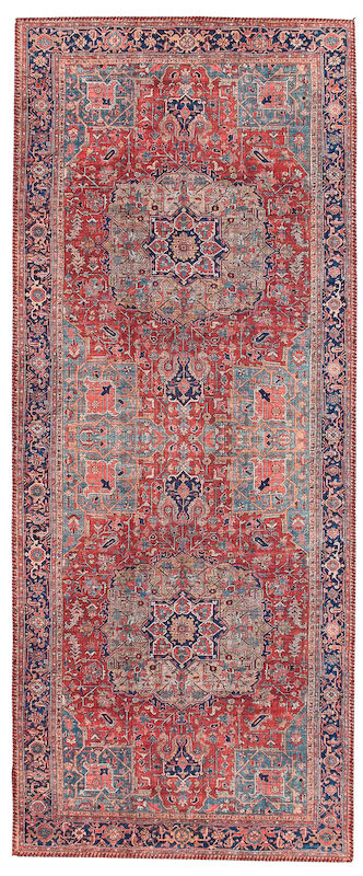 Kashmar matto 80x200 cm punainen/beige