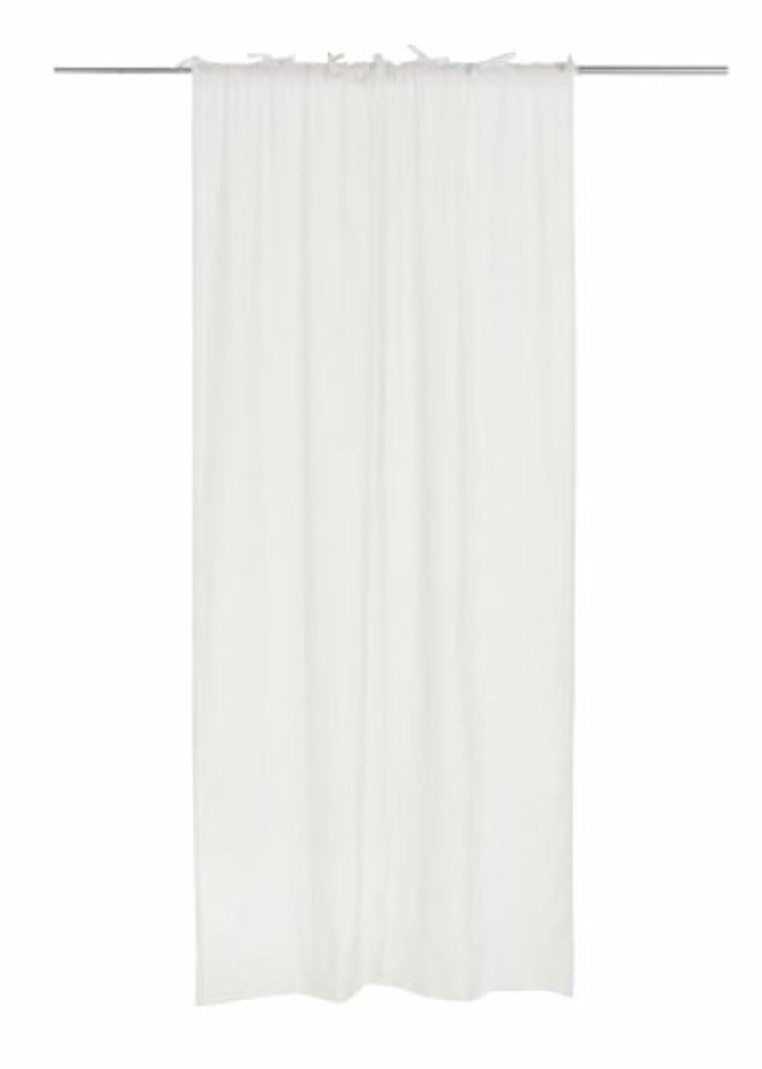 Fanni K Pellava sivuverho 140x240 cm valkoinen