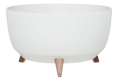4Living Roma Line ECO jalallinen ruukku Ø33 cm valkoinen