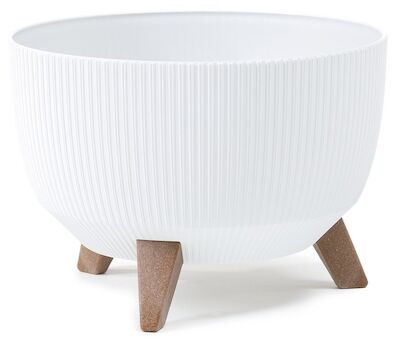 4Living Roma Line ECO jalallinen ruukku Ø40 cm valkoinen