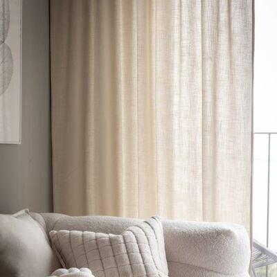 Svanefors Cecil verhot 2x145x260 cm luonnonvalkoinen