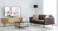 Scandic Copenhagen 2-istuttava sohva ruskea Colorado 05 bonded-nahka