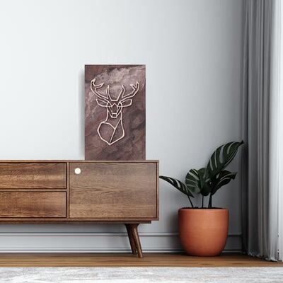 Koivuiset Peura marmori akustiikkataulu 36x56 cm kallio