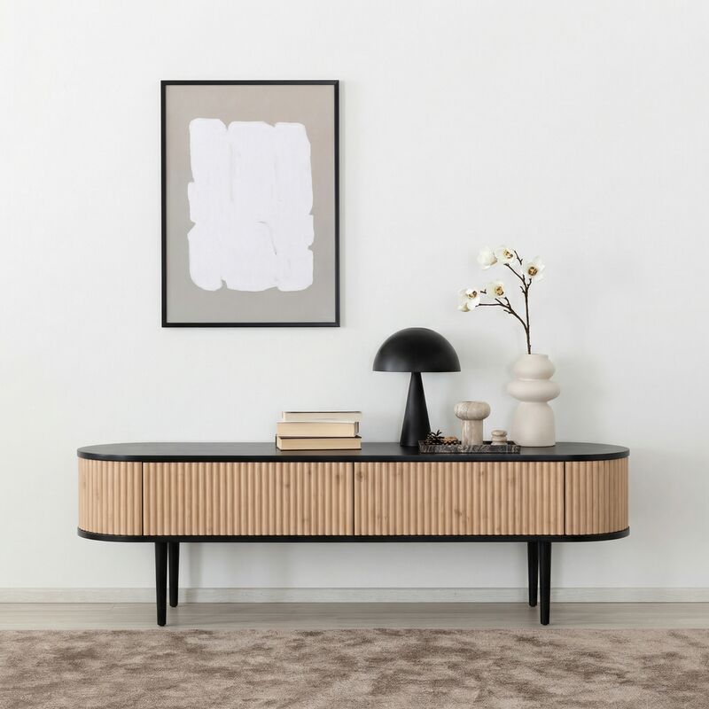 Taimi tv-taso 153x41x47 cm hiekka/hiili