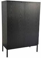 Siera korkea kaappi 80x40x120 cm musta