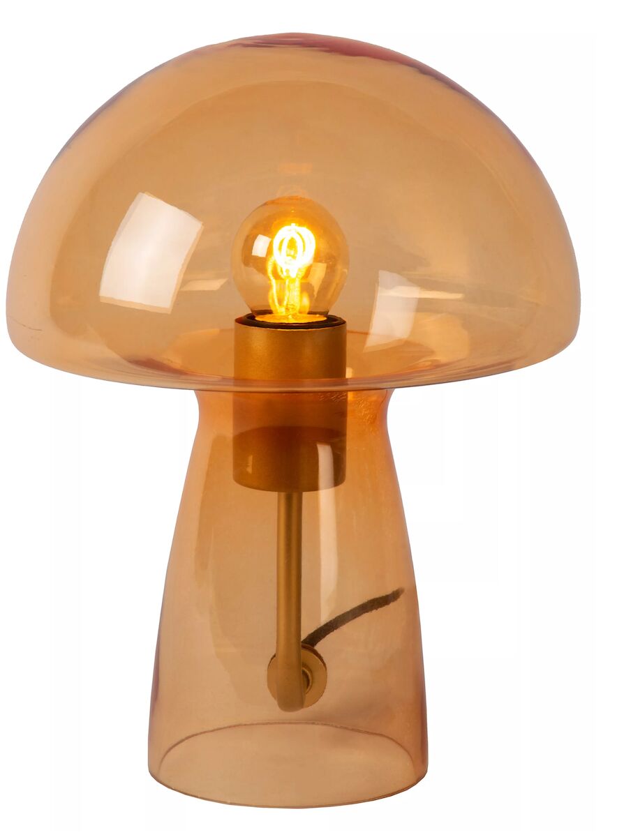 Lucide Fungo pöytävalaisin Ø23 cm oranssi